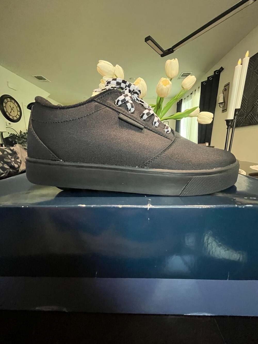 Heelys Pro 20 All Black Canvas Roller Shoes